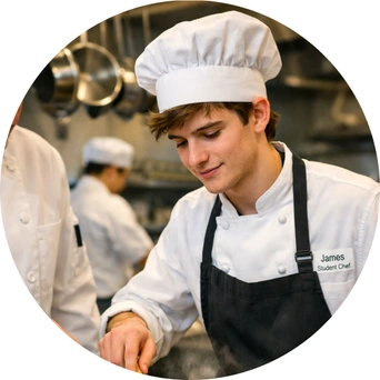Larry Levy, culinary student Larry Levy, culinary student