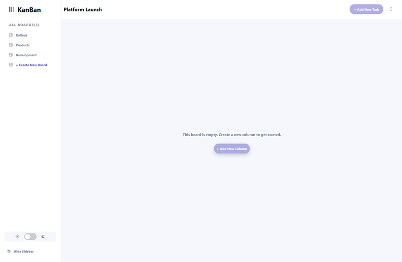 KanBan task management board