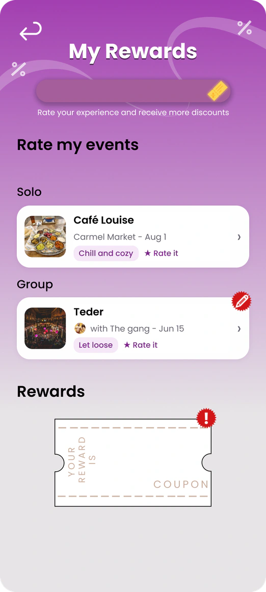 Mood Match rating complete screen
